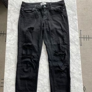 Paige Ripped Black Jeans